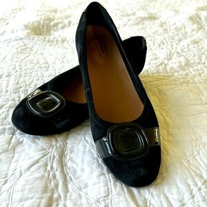 Clark’s Black Patton Leather/suede flats